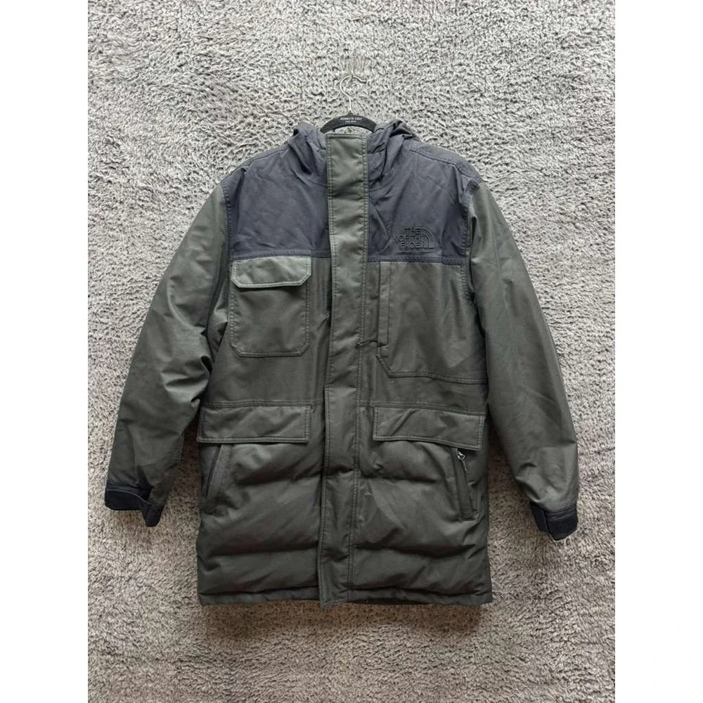 The North Face Biggie‎ McMurdo Down Parka Jacket Moss Green Black Mens Size L